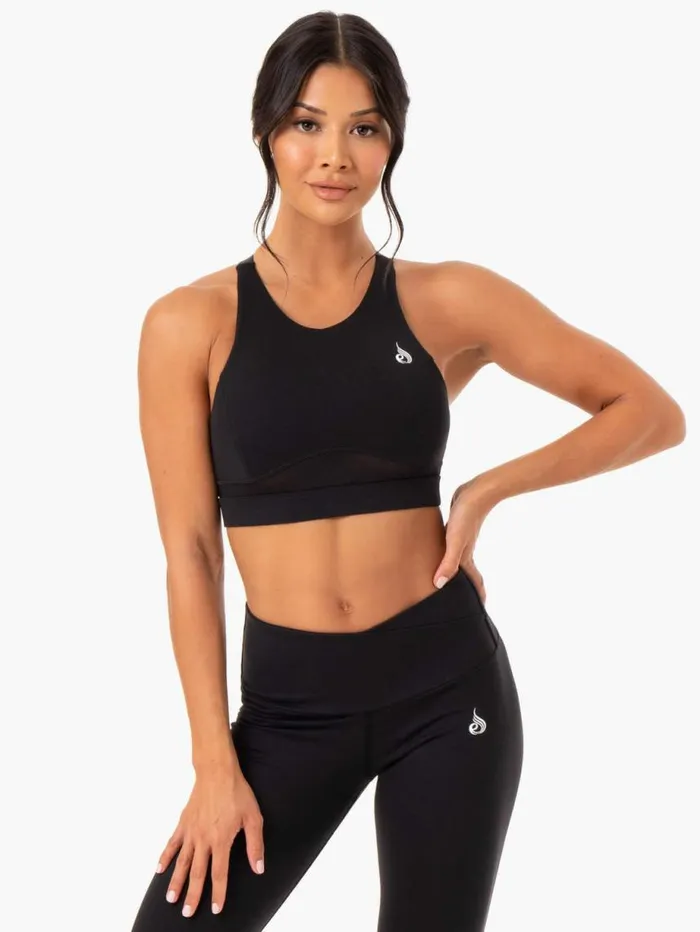 Sports Bras Womens Ryderwear Amazon Mesh Sports Bra Black