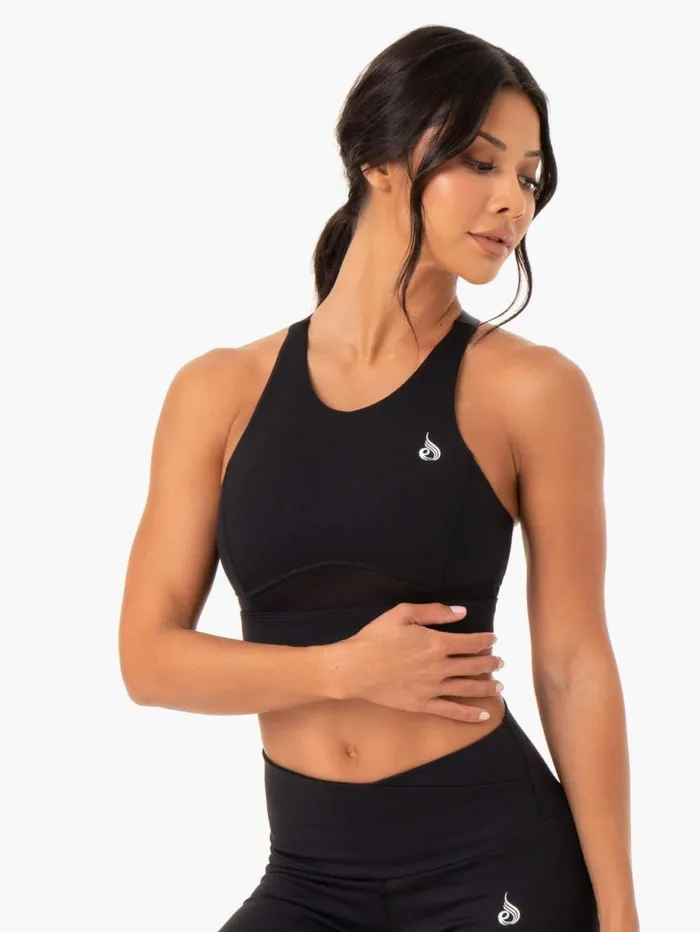 Sports Bras Womens Ryderwear Amazon Mesh Sports Bra Black