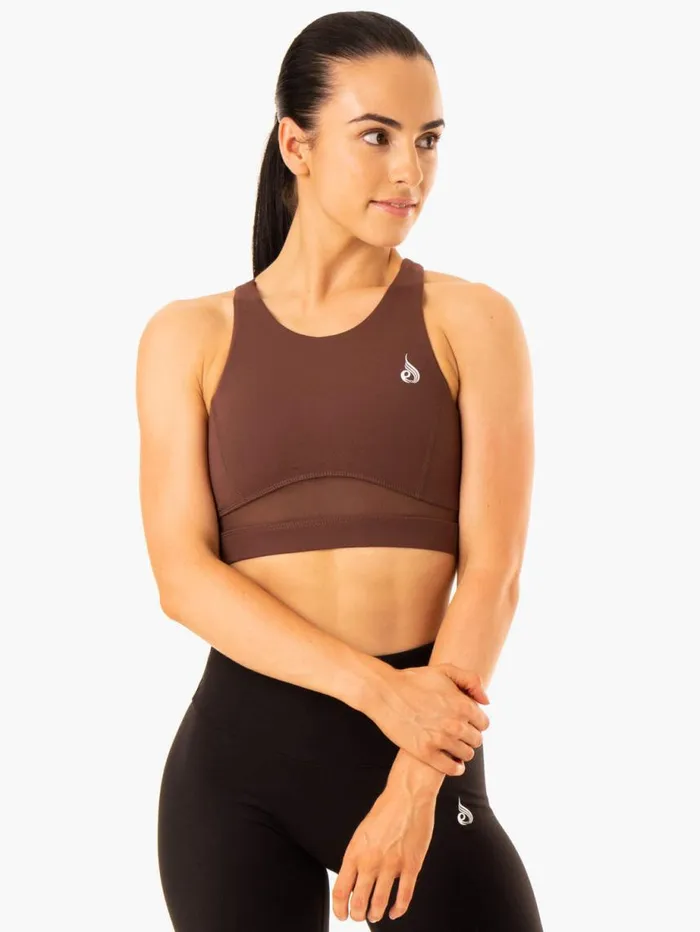 Sports Bras Womens Ryderwear Amazon Mesh Sports Bra Chocolate