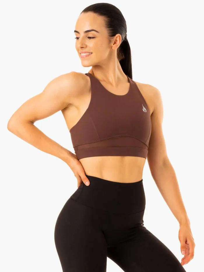 Sports Bras Womens Ryderwear Amazon Mesh Sports Bra Chocolate