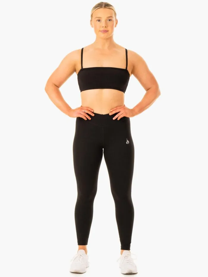 Sports Bras Womens Ryderwear Convertible Bandeau Sports Bra Black