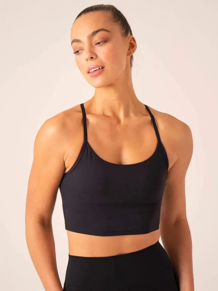 Sports Bras Womens Ryderwear Embody Compression Tank Bra Black