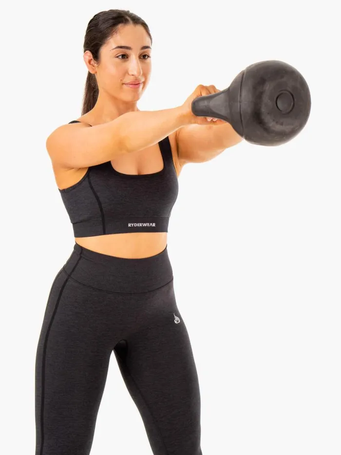 Sports Bras Womens Ryderwear Enhance Seamless Sports Bra Black