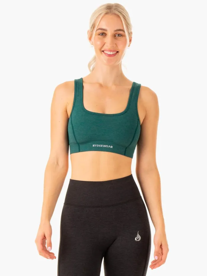Sports Bras Womens Ryderwear Enhance Seamless Sports Bra Teal