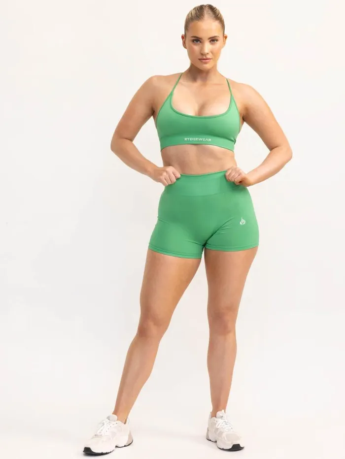 Sports Bras Womens Ryderwear Lift 20 Seamless Sports Bra Apple Green