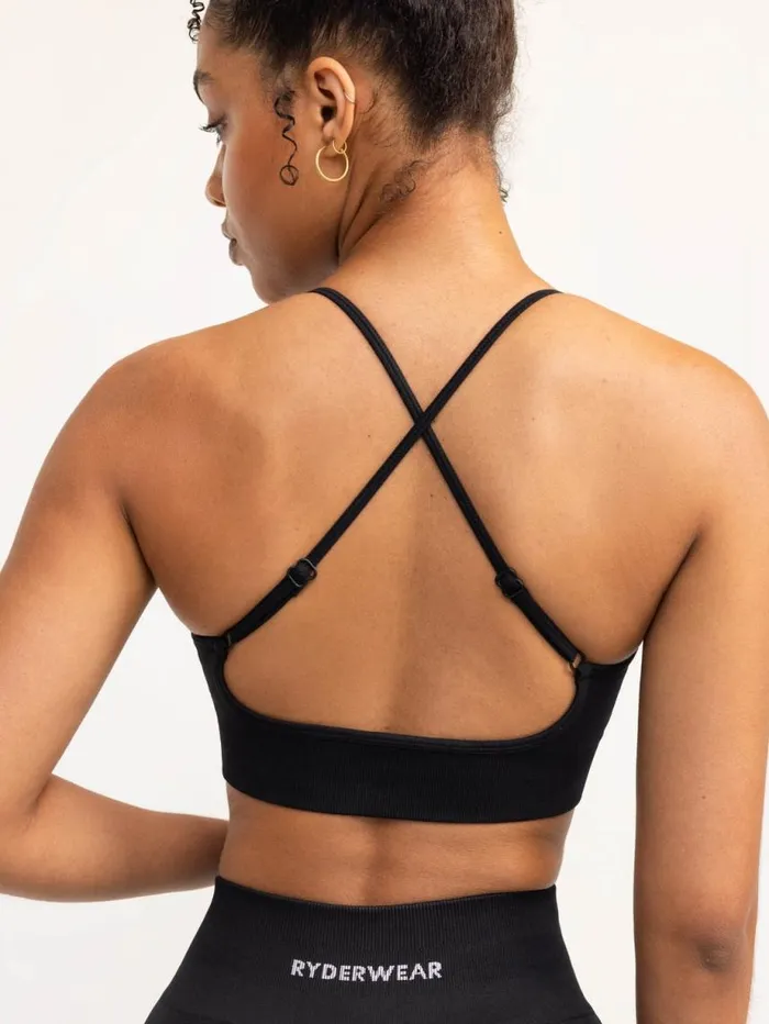Sports Bras Womens Ryderwear Lift 20 Seamless Sports Bra Black