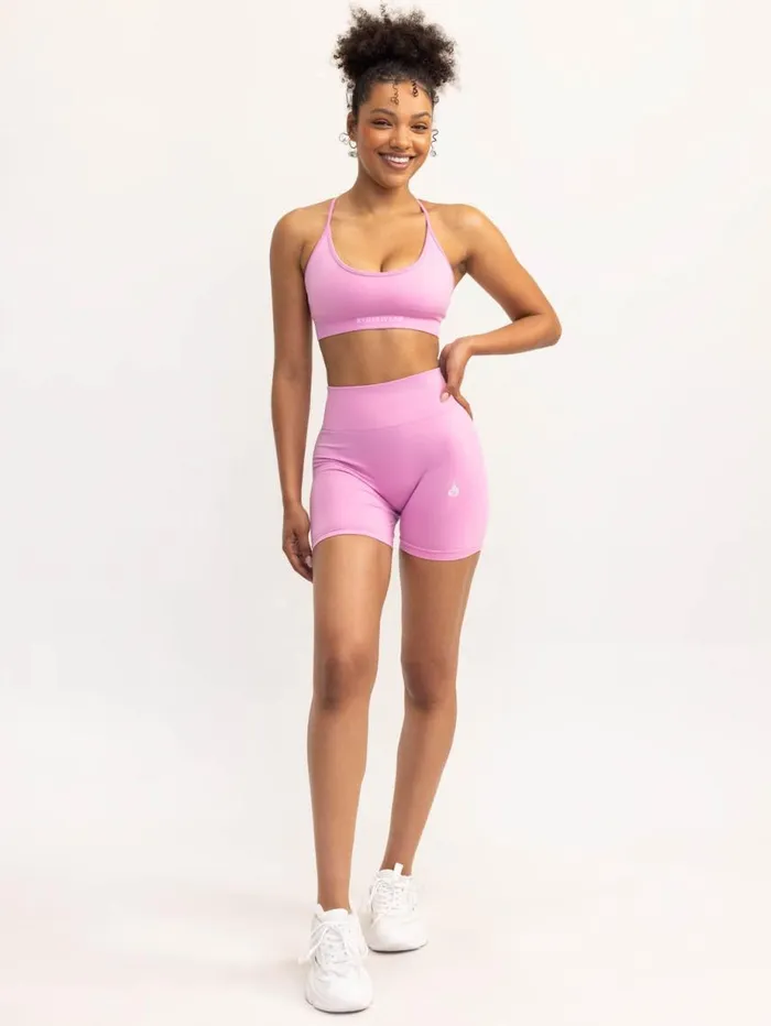 Sports Bras Womens Ryderwear Lift 20 Seamless Sports Bra Musk Pink