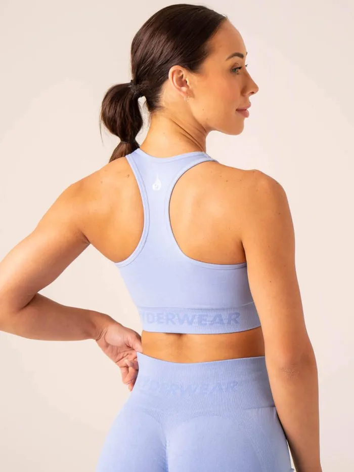 Sports Bras Womens Ryderwear Lift Seamless High Neck Sports Bra Cornflower Blue
