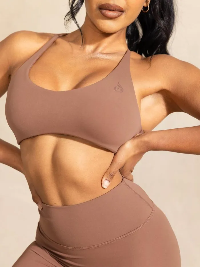 Sports Bras Womens Ryderwear NKD Embody Sports Crop Mocha