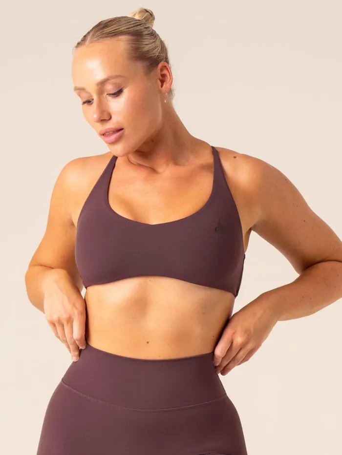 Sports Bras Womens Ryderwear NKD Embody Sports Crop Plum