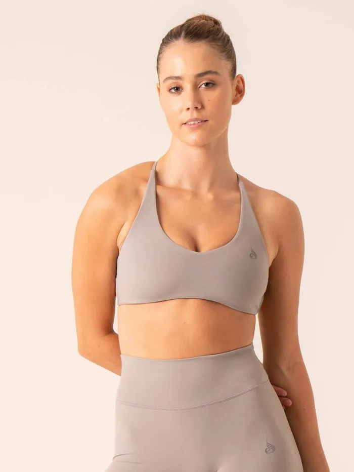 Sports Bras Womens Ryderwear NKD Embody Sports Crop Steel Grey