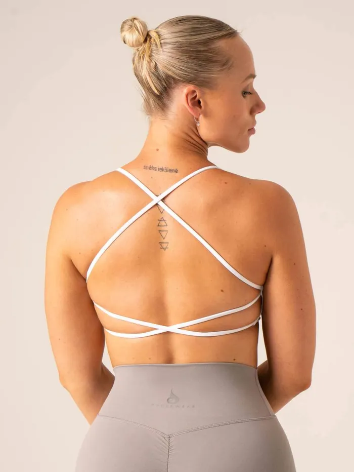 Sports Bras Womens Ryderwear NKD Embody Sports Crop White