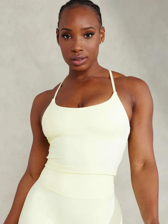 Sports Bras Womens Ryderwear NKD Embody Tank Bra Lemon