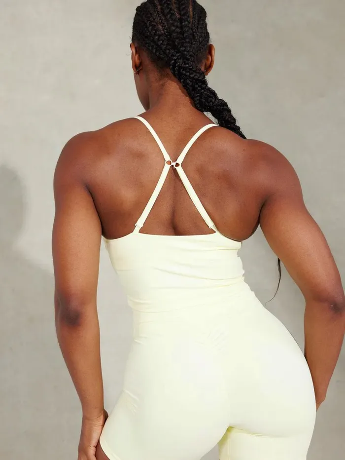 Sports Bras Womens Ryderwear NKD Embody Tank Bra Lemon