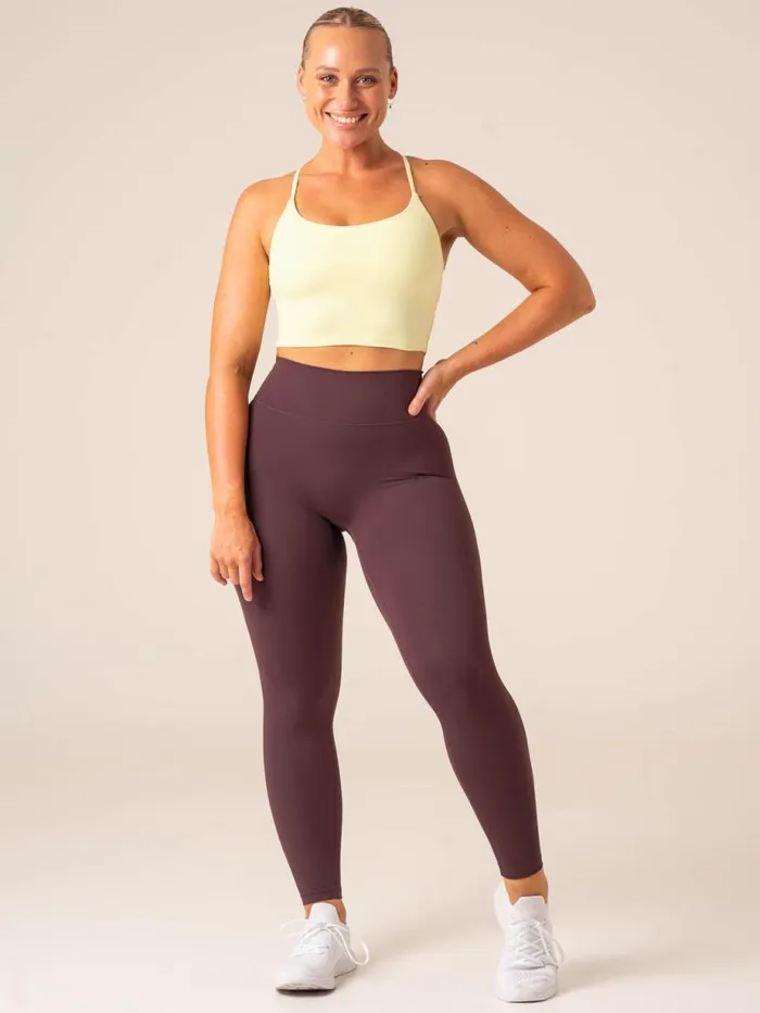 Sports Bras Womens Ryderwear NKD Embody Tank Bra Lemon