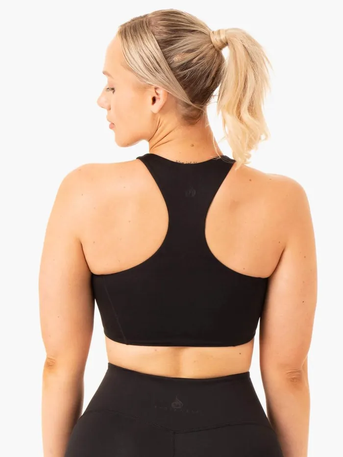 Sports Bras Womens Ryderwear NKD Frame Long Line Sports Bra Black
