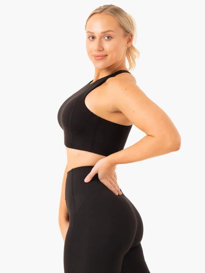 Sports Bras Womens Ryderwear NKD Frame Long Line Sports Bra Black