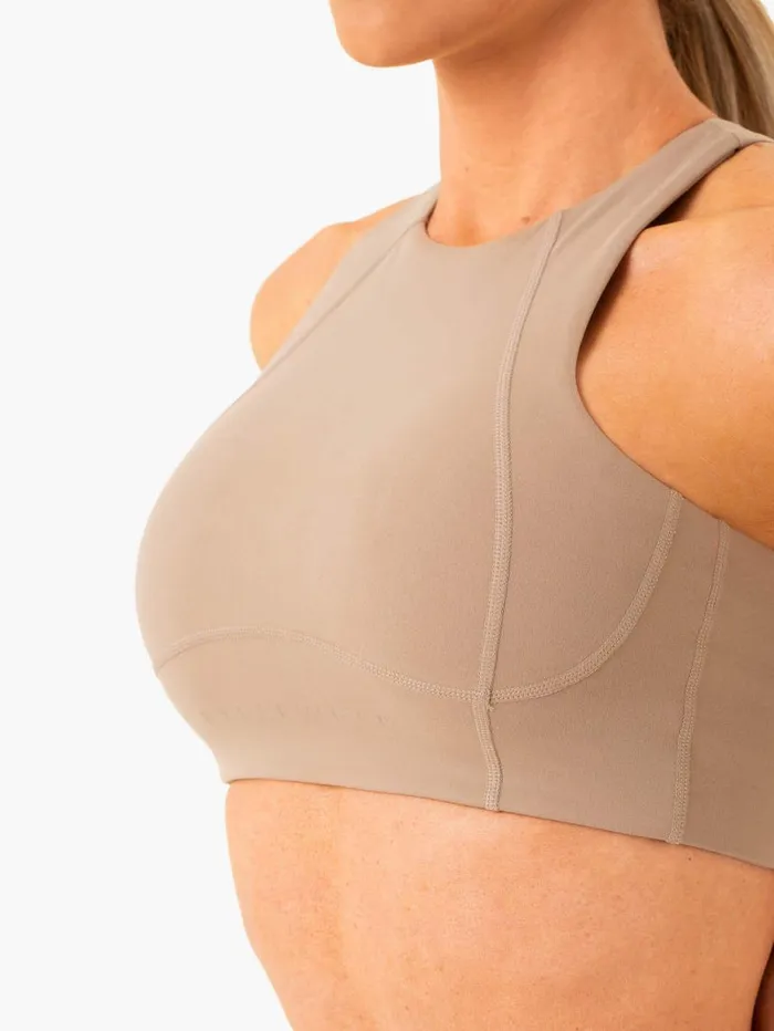 Sports Bras Womens Ryderwear NKD Frame Long Line Sports Bra Latte