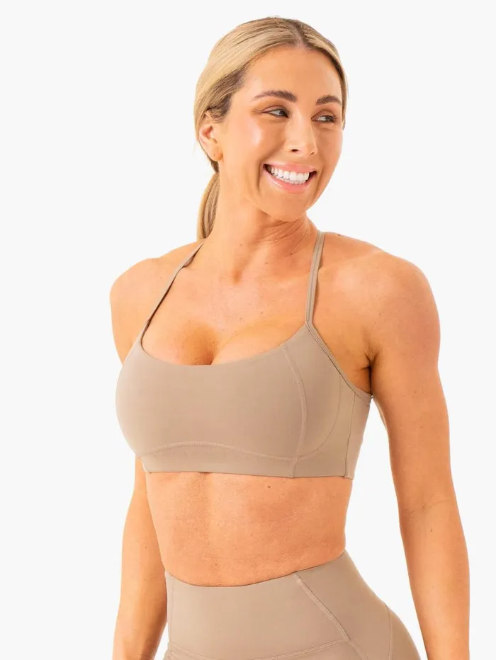 Sports Bras Womens Ryderwear NKD Frame Sports Bra Latte