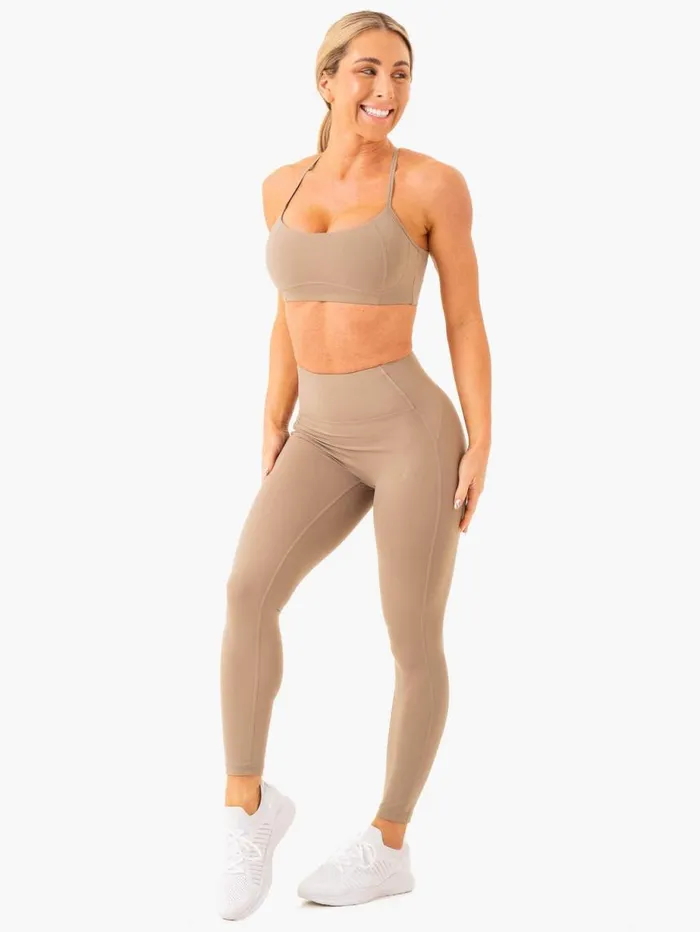 Sports Bras Womens Ryderwear NKD Frame Sports Bra Latte