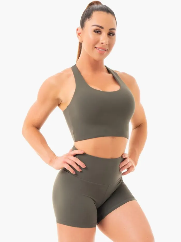 Sports Bras Womens Ryderwear NKD Sports Bra Khaki