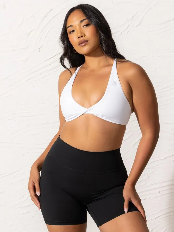 Sports Bras Womens Ryderwear NKD Twist Sports Bra White