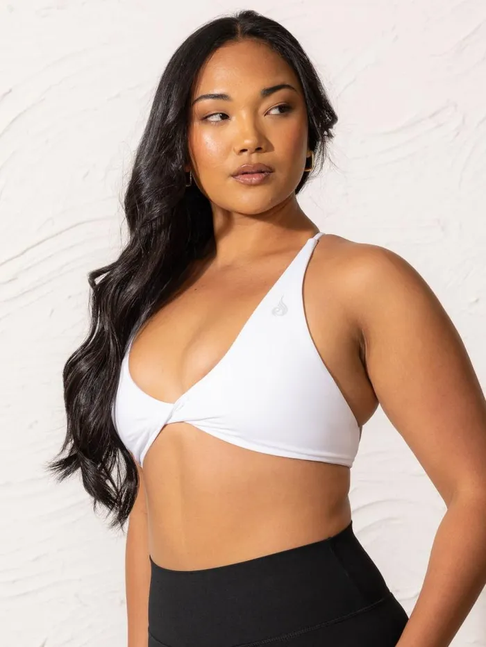 Sports Bras Womens Ryderwear NKD Twist Sports Bra White