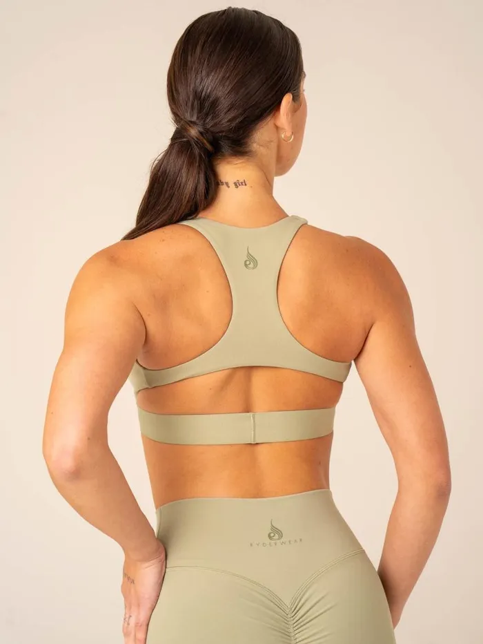 Sports Bras Womens Ryderwear Prime Sports Bra Olive