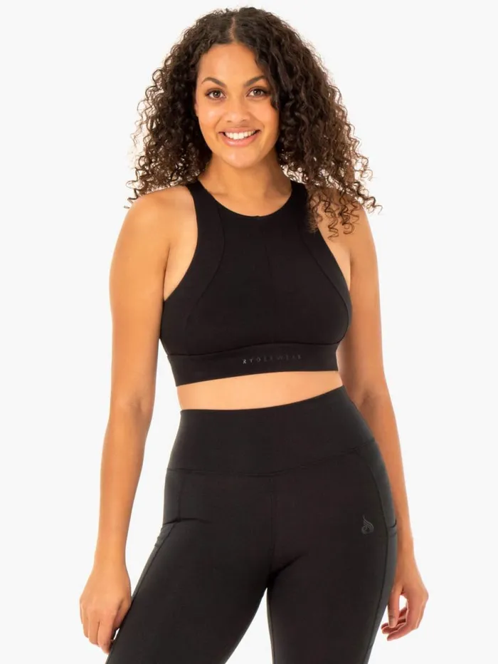 Sports Bras Womens Ryderwear Reset High Impact Sports Bra Black