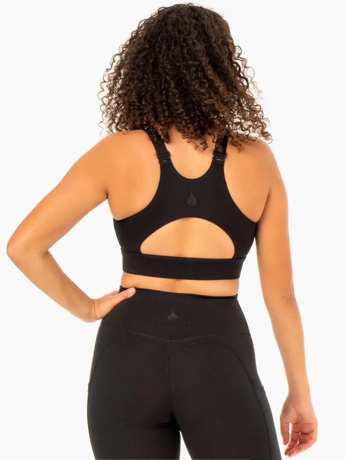 Sports Bras Womens Ryderwear Reset High Impact Sports Bra Black