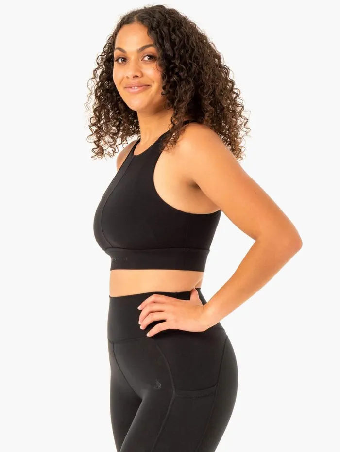 Sports Bras Womens Ryderwear Reset High Impact Sports Bra Black