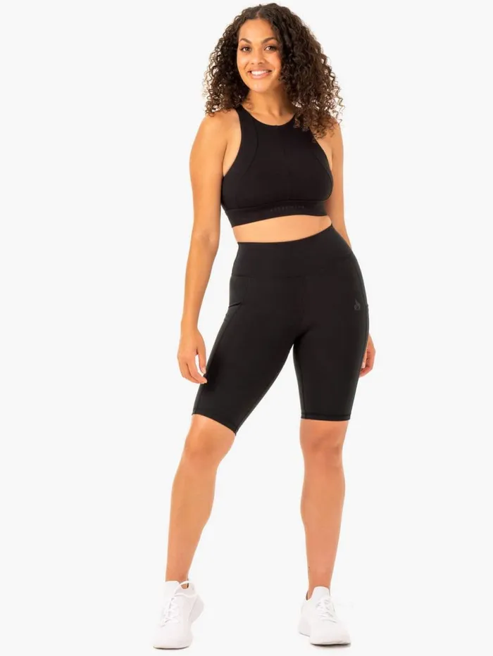 Sports Bras Womens Ryderwear Reset High Impact Sports Bra Black