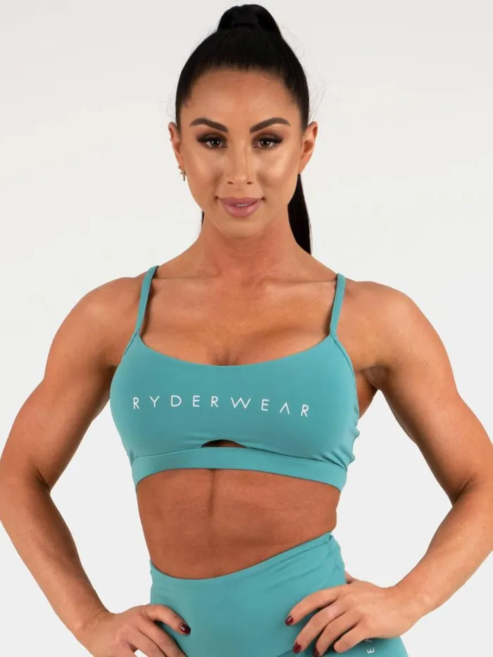 Sports Bras Womens Ryderwear Staples Sports Bra Teal