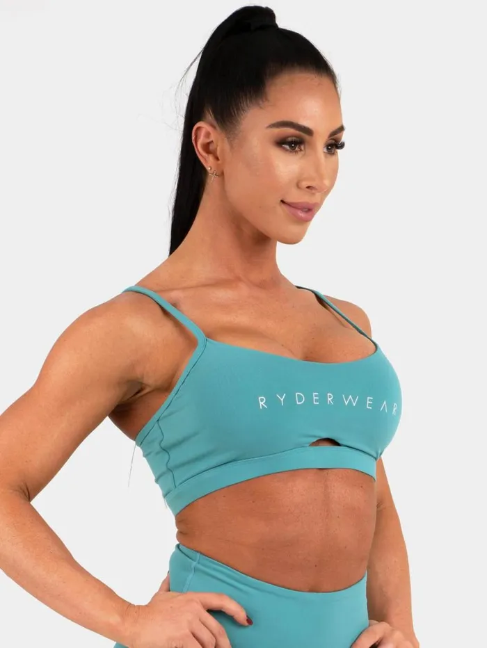 Sports Bras Womens Ryderwear Staples Sports Bra Teal
