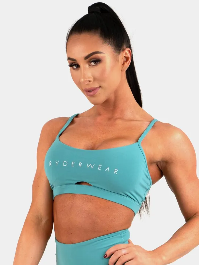 Sports Bras Womens Ryderwear Staples Sports Bra Teal
