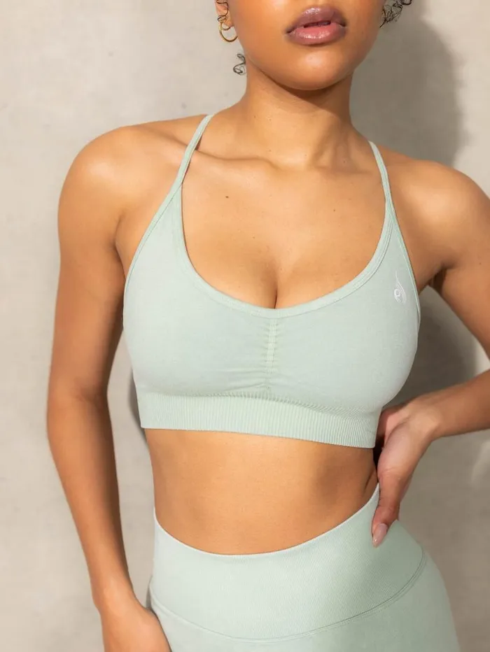 Sports Bras Womens Ryderwear Stonewash Seamless Sports Bra Mint Stonewash