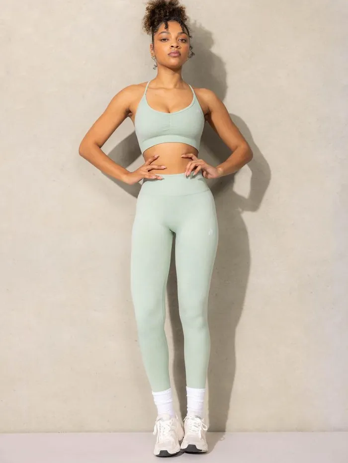 Sports Bras Womens Ryderwear Stonewash Seamless Sports Bra Mint Stonewash