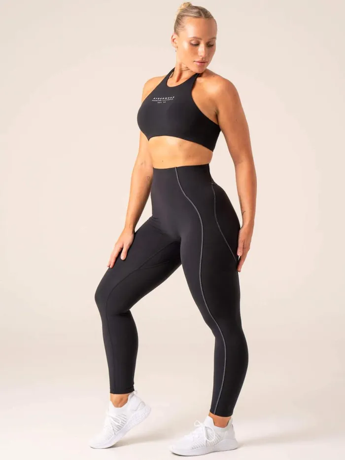 Sports Bras Womens Ryderwear Stride Halter Sports Bra Black