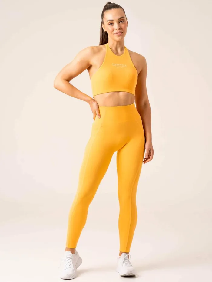 Sports Bras Womens Ryderwear Stride Halter Sports Bra Honeycomb