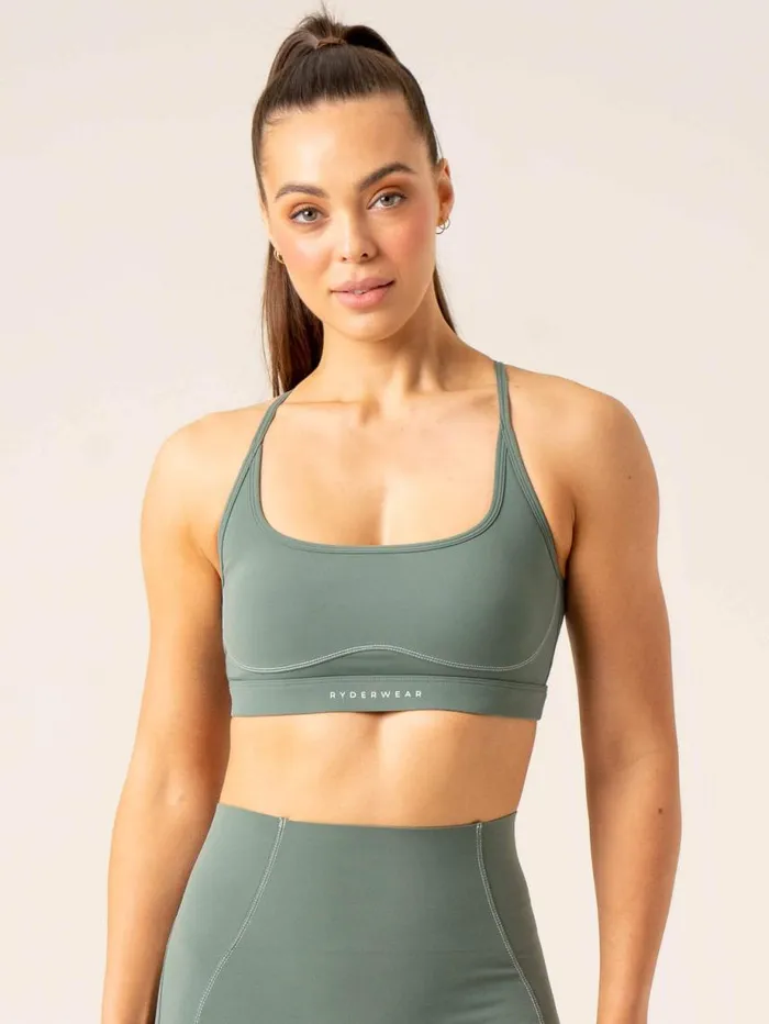 Sports Bras Womens Ryderwear Stride Sports Bra Sage