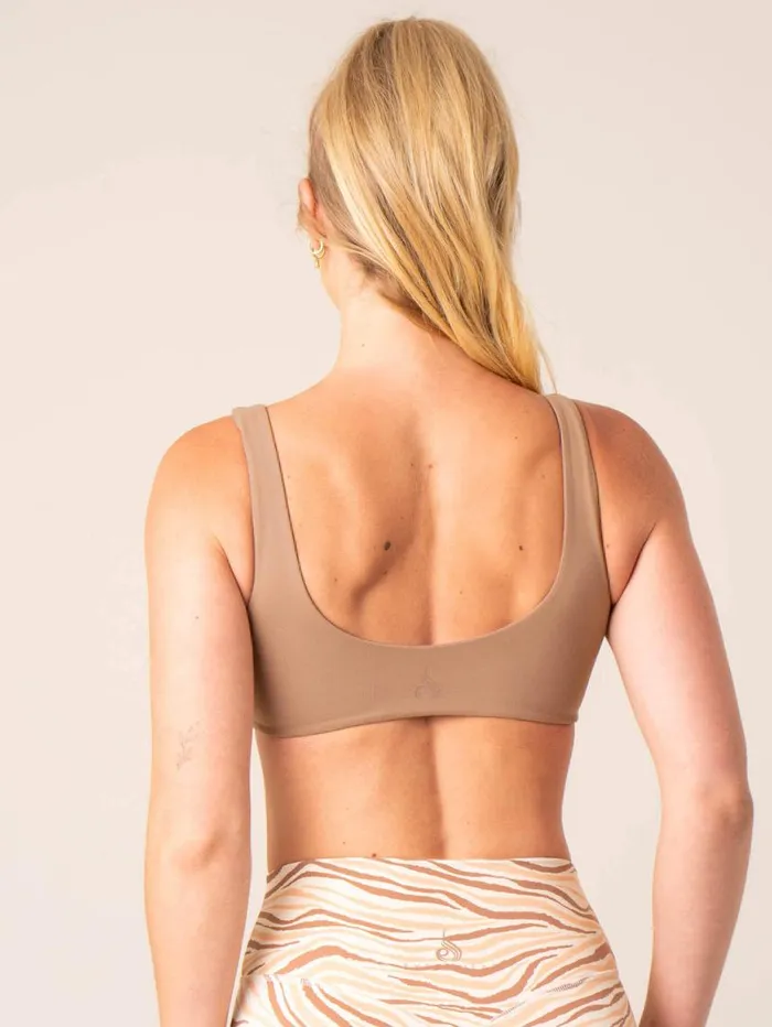 Sports Bras Womens Ryderwear Unstoppable Lounge Bra Mocha
