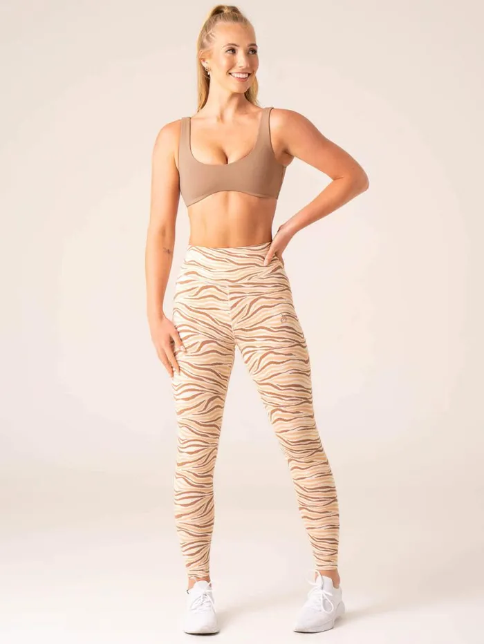 Sports Bras Womens Ryderwear Unstoppable Lounge Bra Mocha