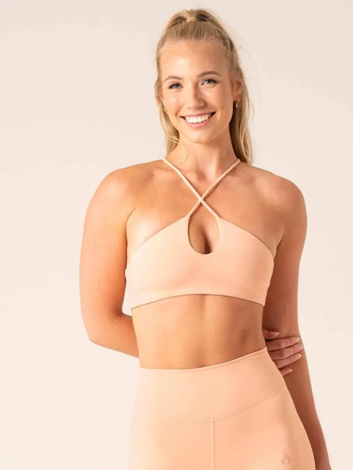 Sports Bras Womens Ryderwear Unstoppable Sports Bra Peach