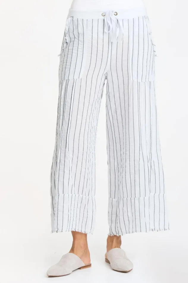 Striped Ace Pant Fantail Pigment Clothing XCVI Crops