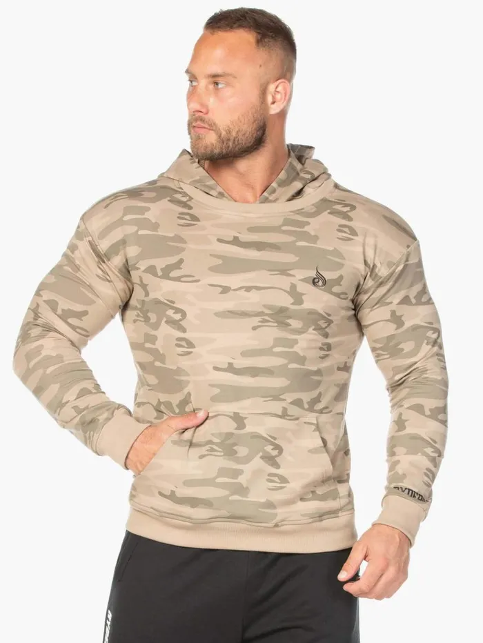 Sweaters and Hoodies Mens Ryderwear Camo Pullover Hoodie Tan Camo