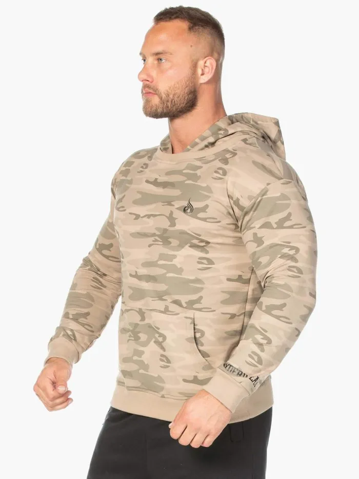 Sweaters and Hoodies Mens Ryderwear Camo Pullover Hoodie Tan Camo