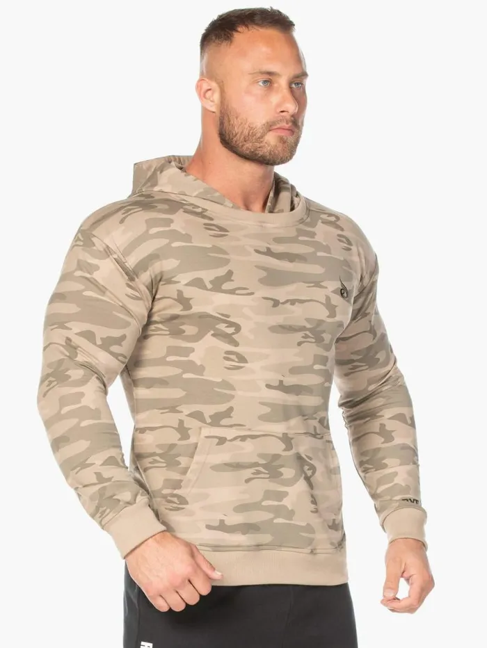 Sweaters and Hoodies Mens Ryderwear Camo Pullover Hoodie Tan Camo