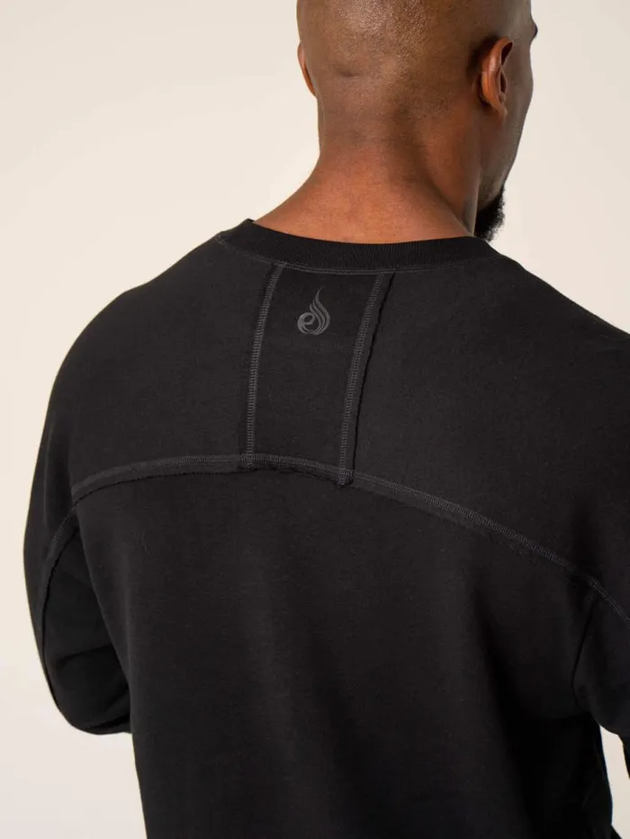 Sweaters and Hoodies Mens Ryderwear Dynamic Pullover Jumper Black