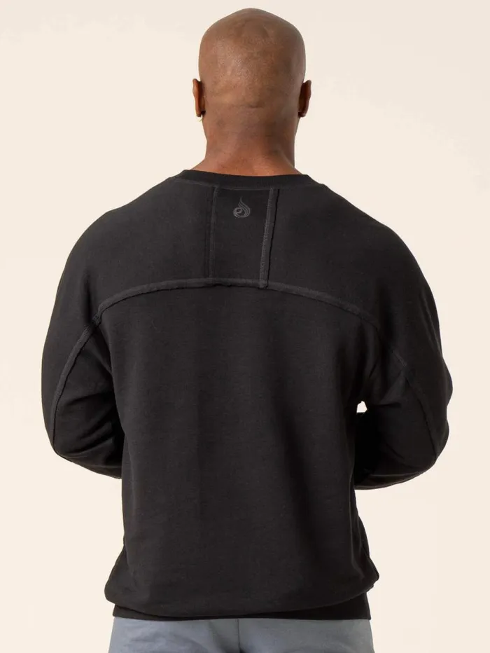 Sweaters and Hoodies Mens Ryderwear Dynamic Pullover Jumper Black
