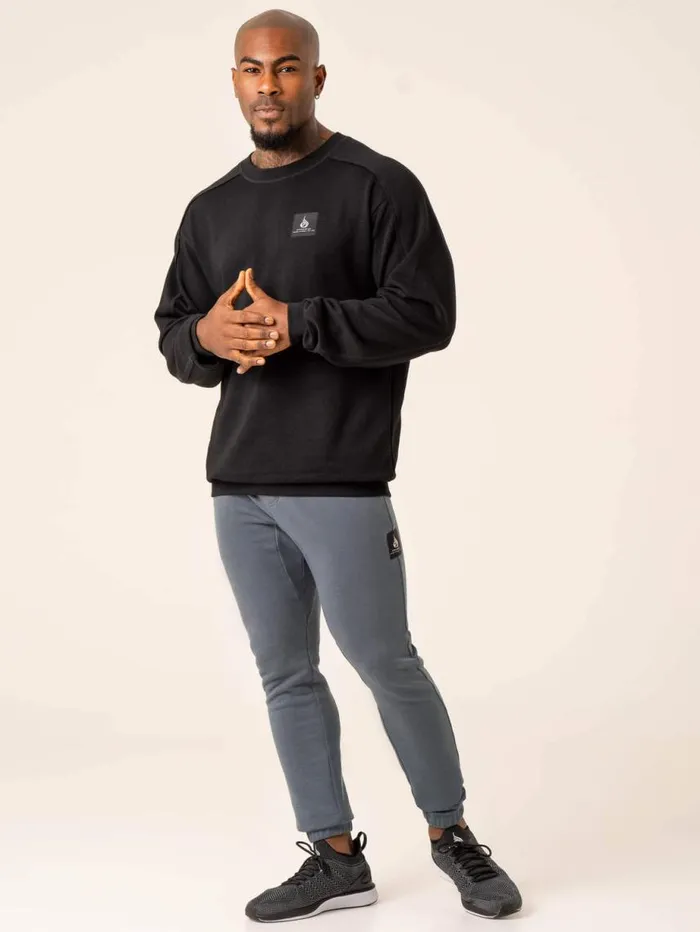 Sweaters and Hoodies Mens Ryderwear Dynamic Pullover Jumper Black
